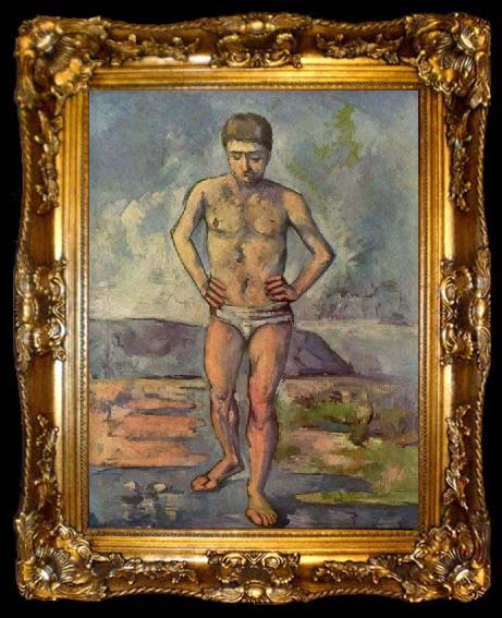 framed  Paul Cezanne Bather, ta009-2